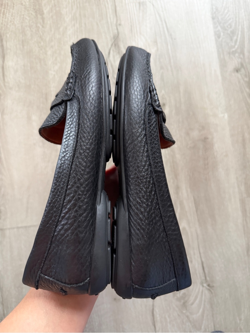 Coach Odette Black Pebbled Leather Loafers size 9B EU 39.5 - Picture 8 of 9